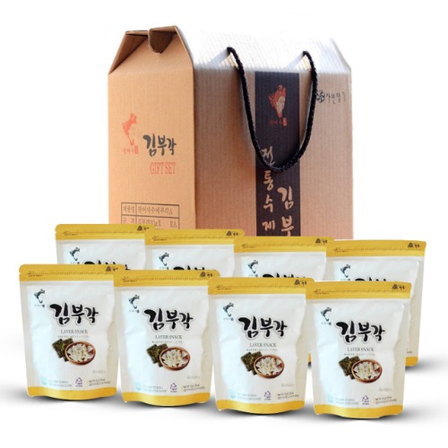 권여사 수제 찹쌀 김부각 8봉 선물세트